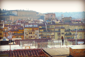 view from Casa Ventura Florence near Ponte Vecchio